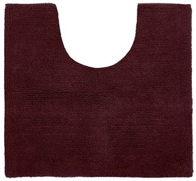 Vínovočervená kúpeľňová predložka 50x45 cm Riva - Tiseco Home Studio
