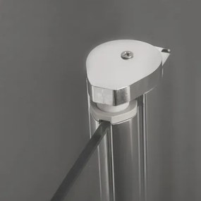 Roltechnik Štvorcový alebo obdĺžnikový sprchovací kút DCO1 + DB - otváracie dvere s pevnou stenou 100 cm 100 cm