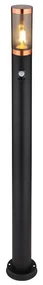 Globo 3159BCS-Von. lampa so senzorom BOSTON 1xE27/15W/230V IP44 110cm čierna/meď GL7903