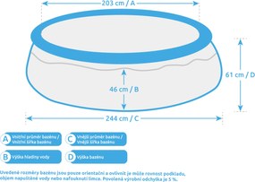 Intex | Bazén Tampa 2,44x0,61 m bez príslušenstva | 10340262