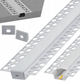 BERGE LED hliníkový profil zapustený 2m - sada