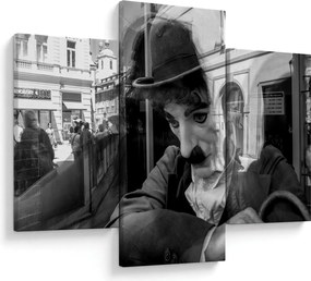 Obraz - Charles Chaplin v Prahe (90x60 cm)