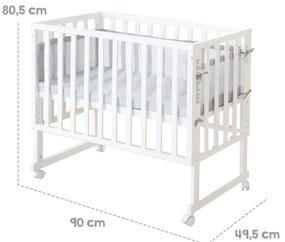 Biela postieľka 90x45 cm – Roba