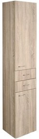 Aqualine Aqualine, ZOJA/KERAMIA FRESH skrinka vysoká 35x184x29cm, dub platin, 51222