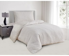 Béžové obliečky na jednolôžko zo žakára 140x200 cm Florida – My House