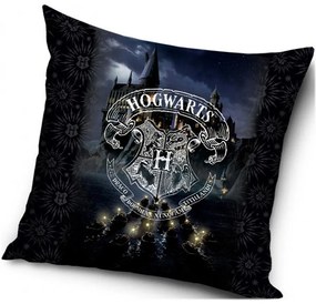 Vankúš Harry Potter - motív erb Hogwarts - 40 x 40 cm