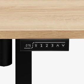 Elektrický výškovo nastaviteľný stôl Mark Adler Leader 6.9 Dub Craft / čierny