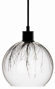 Závesná lampa Ball púpavový dekór hore Ø 20 cm