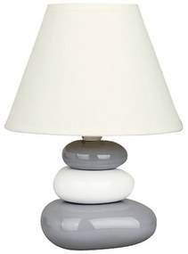 Stolná lampa Salem, bielo-šedá, Rabalux 4948