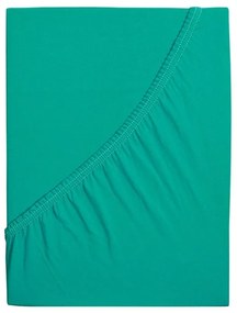 Jersey plachta do detskej postieľky EXCLUSIVE 60x120 cm tyrkysová