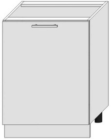 Skrinka do kuchyne Bono D60 Pl Biela Alaska/Biely