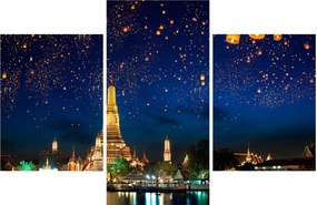 Obraz - Lampióny šťastia, Bangkok (90x60 cm)