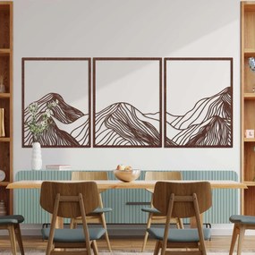 Drevený obraz horská panoráma | WILRED: Preglejka Topoľ - Honey 3071 80 x 35 cm 4486-99831 PR0478