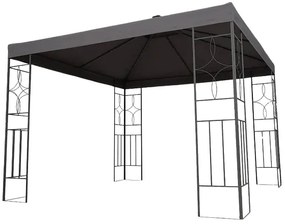 Záhradný altán BestBerg BBGG-60 / 300 x 300 x 260 cm / sivá