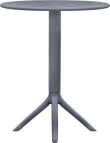 Okrúhly stôl Lacota 60 cm - antracitová