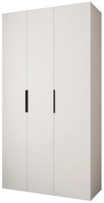Šatníková skriňa 130 cm Carmela 40-4 (biela + čierna). Akcia -20%. Vlastná spoľahlivá doprava až k Vám domov. 1126645
