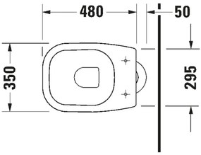 Duravit 21100100002 - Voľne stojace WC D-CODE keramika/lesklá biela