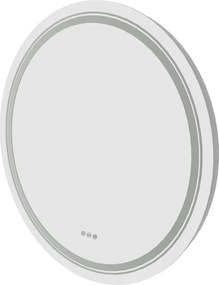 Kúpeľňové zrkadlo DOVER 80 cm strieborné