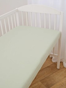 Jersey plachta do postieľky Classic 70 × 140 cm - šalviová