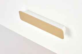 Nočný stolík SILVIA 40 cm biely/zlatý