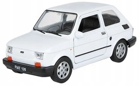 008805 Kovový model auta - Nex 1:34 - Fiat 126 Biela