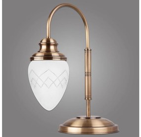 Kemar LSA25/M/RI - Stolná lampa RINAMA 1xE27/60W/230V mosadz