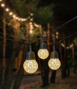 Bestent Svetelná reťaz LED 5V 10m Teplá biela Bubble