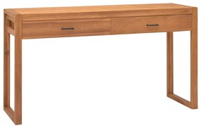 vidaXL Stôl s 2 zásuvkami 140x40x75 cm recyklované teakové drevo