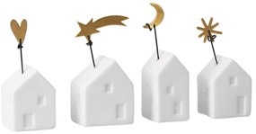 räder Porcelánová vianočná dekorácia Houses Mesiac