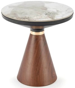 Konferenčný stolík Genesis S biela mramor/orech 50