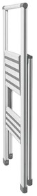 Biele skladacie schodíky Wenko Ladder Alu, 101 cm