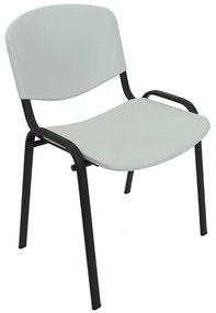Konferenčná plastová stolička ISO Čierna