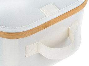 Úložný box G21 40 x 30 x 15 cm, bambusový s vekom, béžový