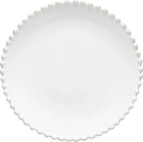 Biely kameninový dezertný tanier Costa Nova Pearl, ⌀ 22 cm