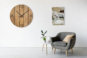 Dekorstudio Drevené hodiny na stenu Solid OAK dub 80cm