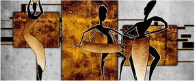 Obraz - Motívy Africkej kultúry (120x50 cm)