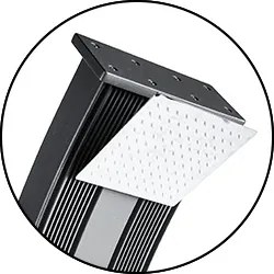Formidra Solárna sprcha DADA CURVE 40L Antracit Inox