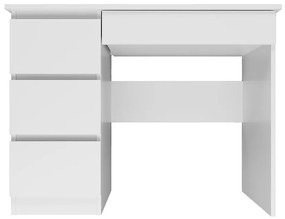 Písací stôl Mijas ľavý biela mat