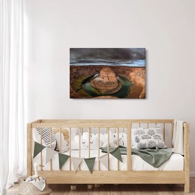 Obraz jazera v útese (90x60 cm)