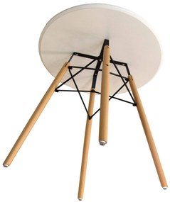 AKCIA Biely jedálenský stôl OSLO 90x90 II. akosť