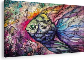 Obraz - Farebná rybička (90x60 cm)