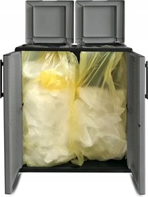 ARTPLAST Skriňa na triedený odpad Linea Easy 2dv/3víka