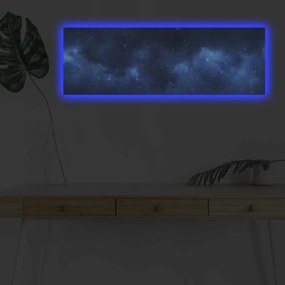 Obraz s led osvetlením Galaxie 90x30 cm