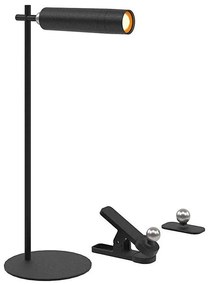 LED Stmievateľná magnetická stolná lampa LED/3W/5V 4000K 1500 mAh čierna
