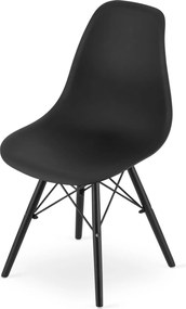 Stolička OSAKA čierna / čierne nohy