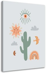 Gario Obraz na plátne Magický kaktus Veľkosť: 40 x 60 cm, Prevedenie: Obraz na plátne