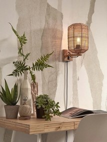 Nástenná lampa tanami 25 cm prírodná MUZZA