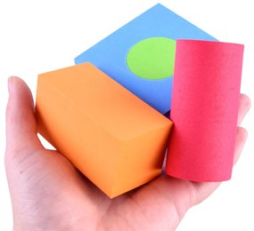 JOKOMISIADA Mäkké farebné penové bloky 80 kusov ZA3856