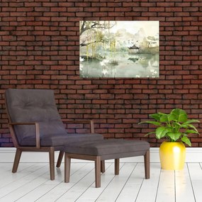 Obraz - Čínske jazero (70x50 cm)
