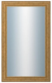 DANTIK - Zrkadlo v rámu, rozmer s rámom 60x100 cm z lišty HRAD zlatá patina (2822)